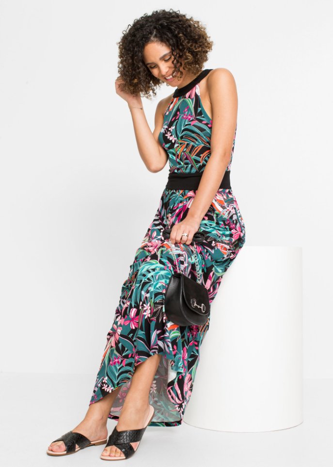 Bedrucktes Maxikleid