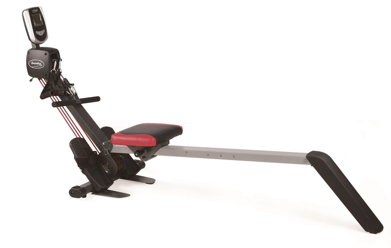 L.A. Sports Body Coach Rudergerät 2in1 Rudermaschine & Tube Allround Fitnessgerät 3fach Seilzug