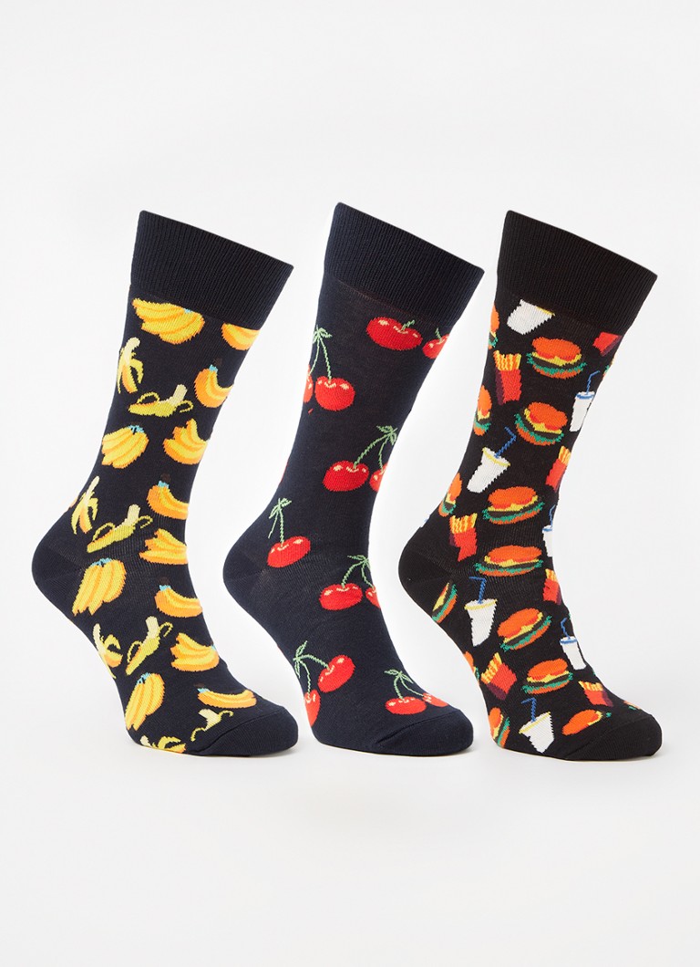 Čarape s printom Happy Socks, pakiranje od 3 komada