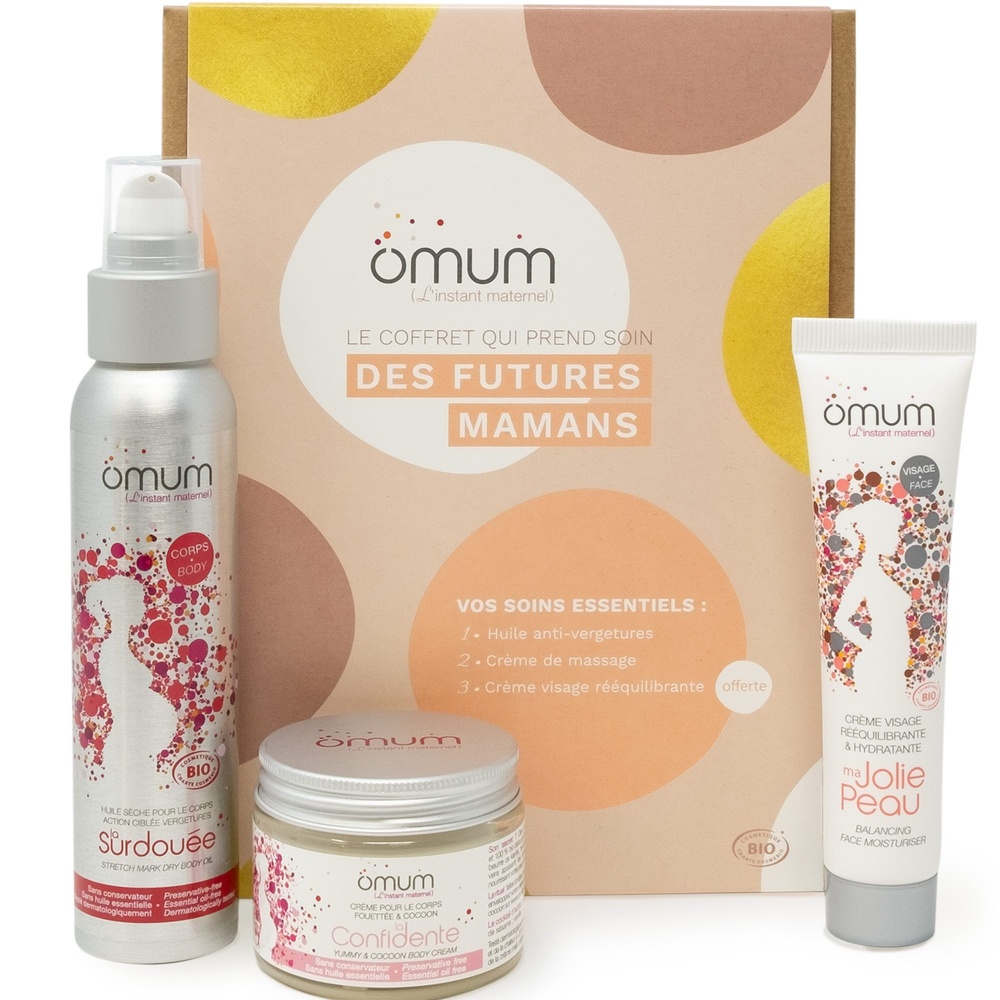 Omum Le Coffret qui prend soin des (futures)mamans Coffret 3 soins pour les (futurs) mamans