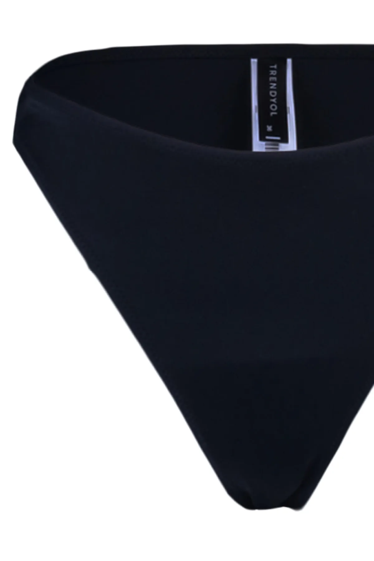 Trendyol Collection  Schwarzes, normales Bikiniunterteil mit hoher Taille TBESS23BA00119