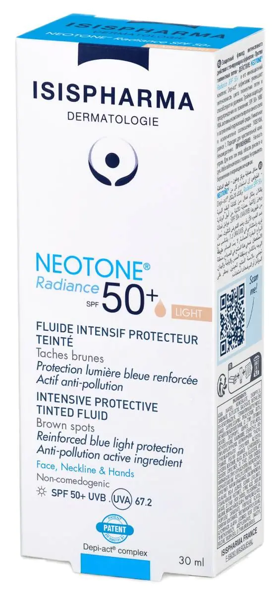 Isispharma Neotone Radiance SPF50+ - Serum koji uklanja diskoloracije s kože s blagim nijansiranjem