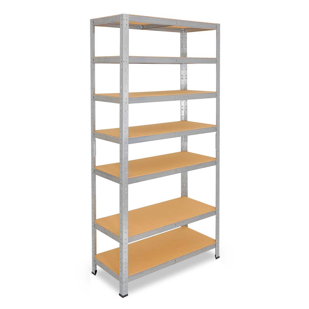 Shelfplaza HOME 200x120x23cm Schwerlastregal in verzinkt mit 7 Böden