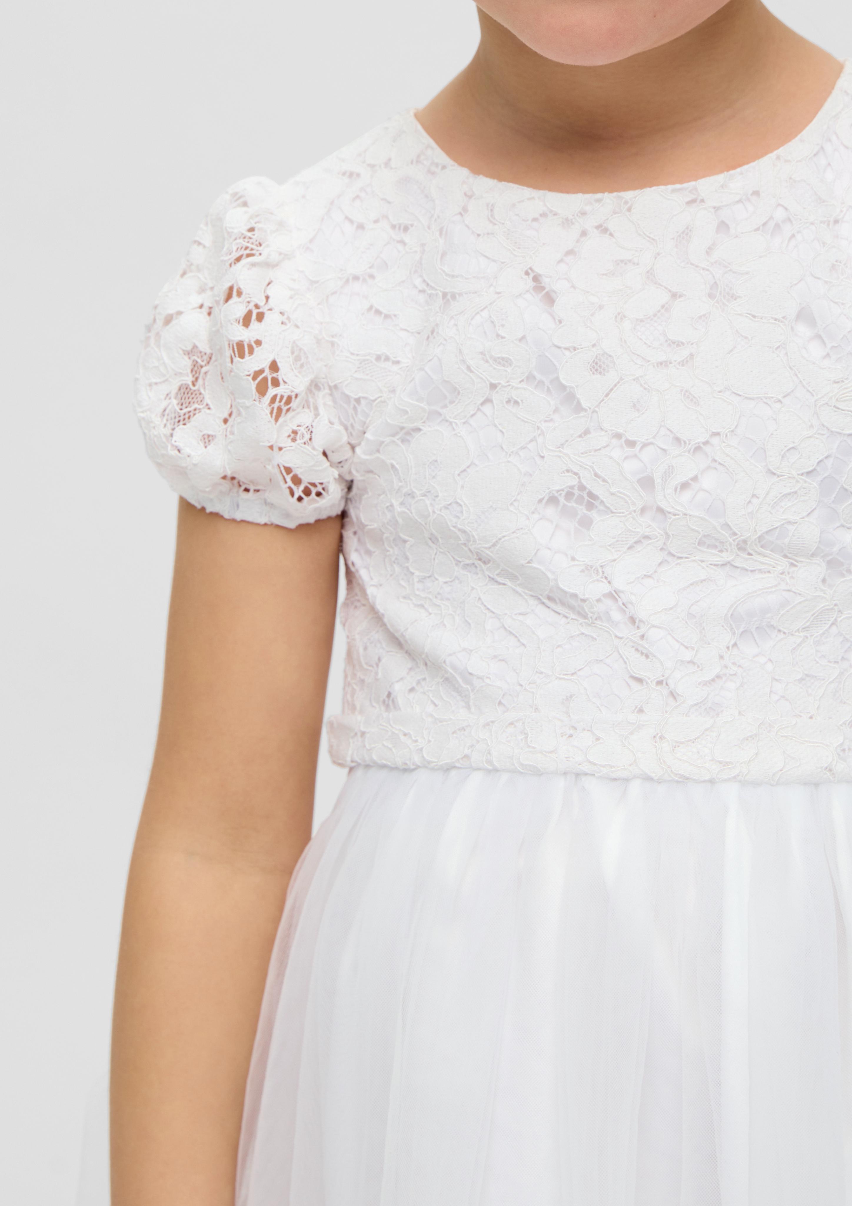 Festliches Kleid aus Spitze und Tüll  2140053-0100
