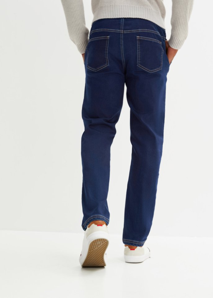 Regular Fit Schlupf-Thermojeans, Straight