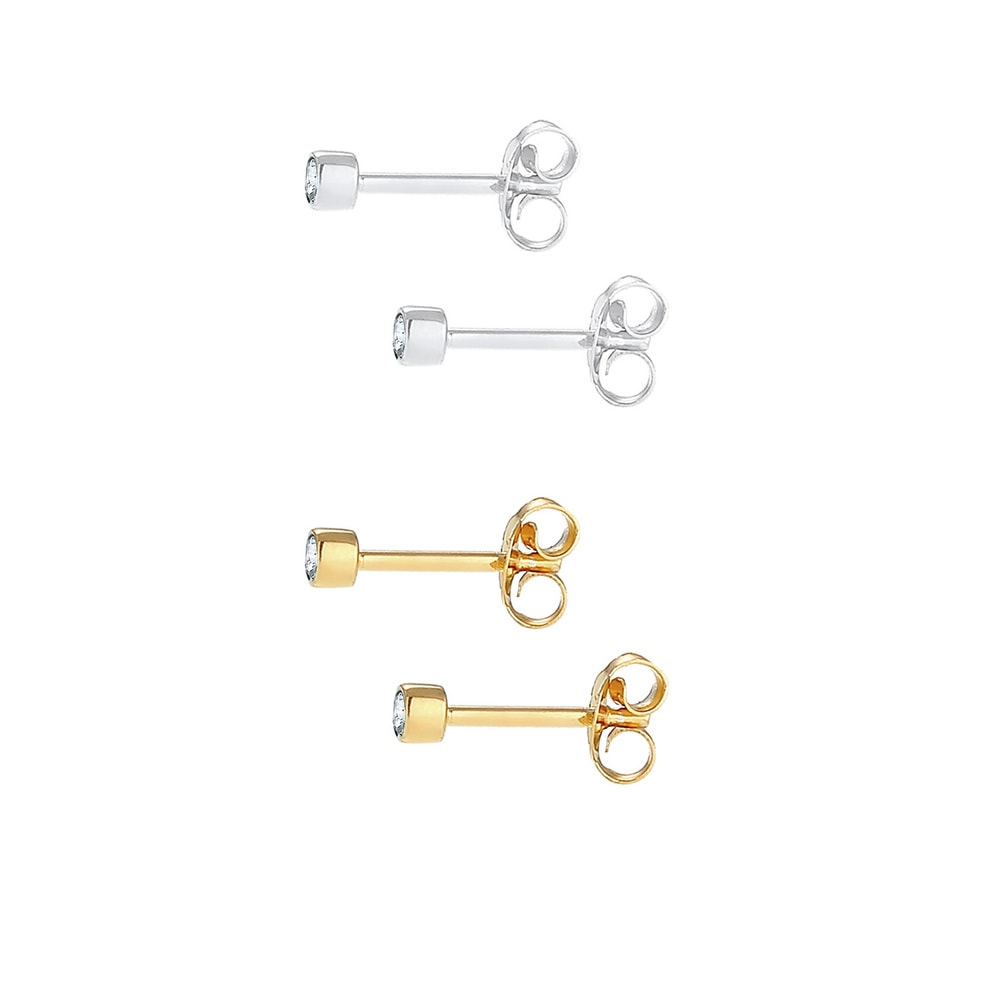 Elli Elli Boucles d'Oreilles Boucles d'oreilles pour femmes avec cristaux en argent 92 Boucles d'oreilles