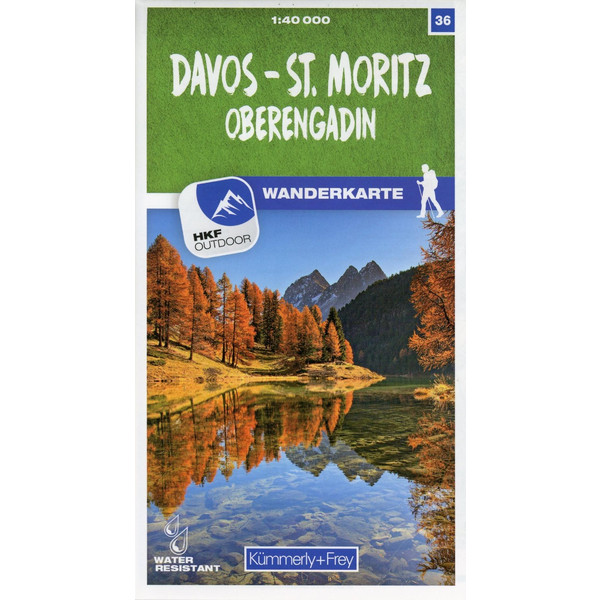 Davos - St. Moritz / Oberengadin 36 Wanderkarte 1:40 000 matt laminiert - Wanderkarte