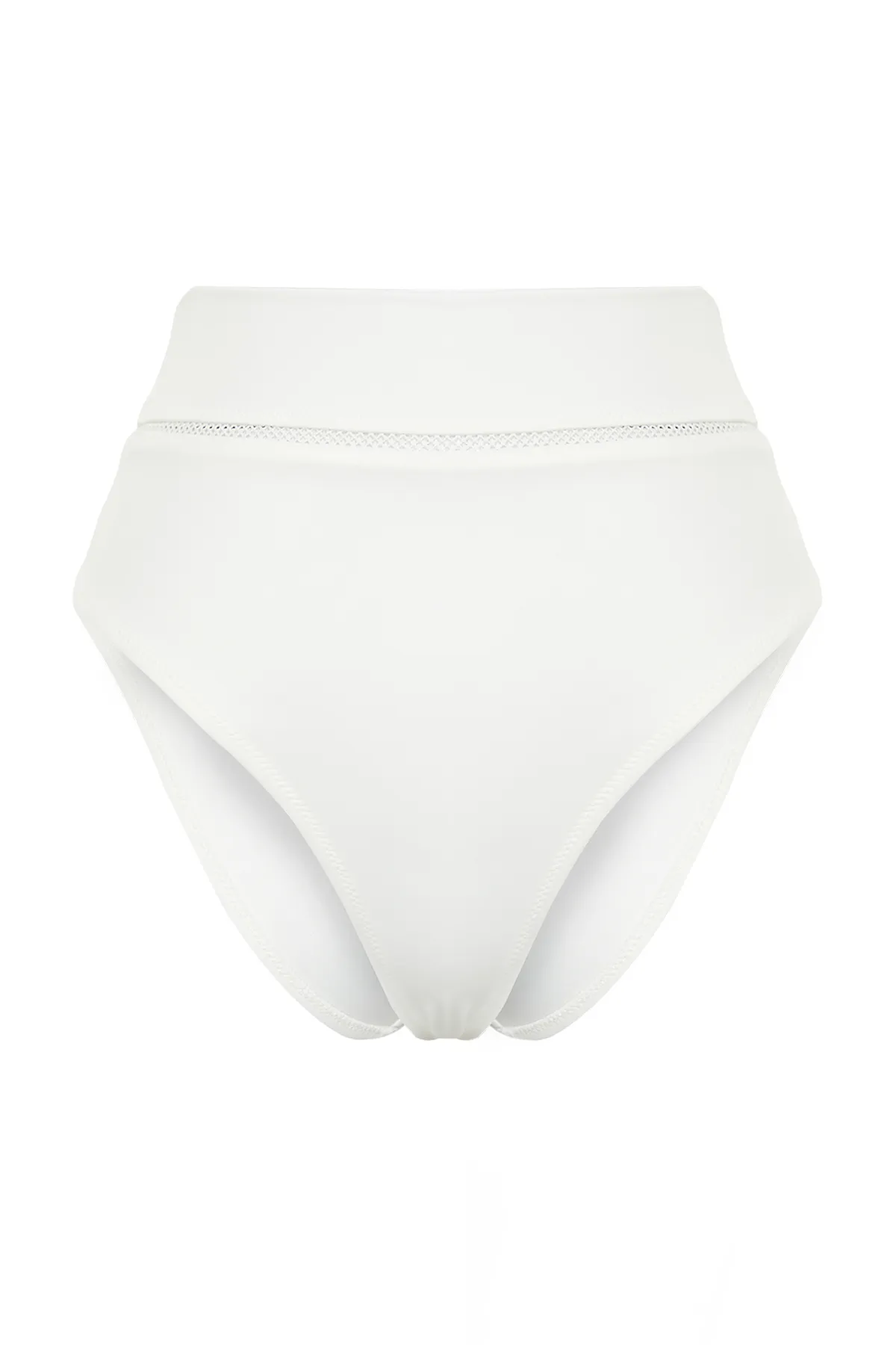 Trendyol Collection  Normale Bikinihose mit hoher Taille und ecrufarbenen Streifen. Zubehör TBESS22BA0027