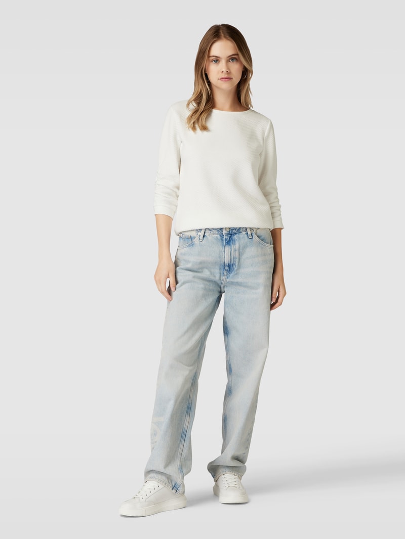 Sweatshirt mit 3/4-Arm in offwhite
