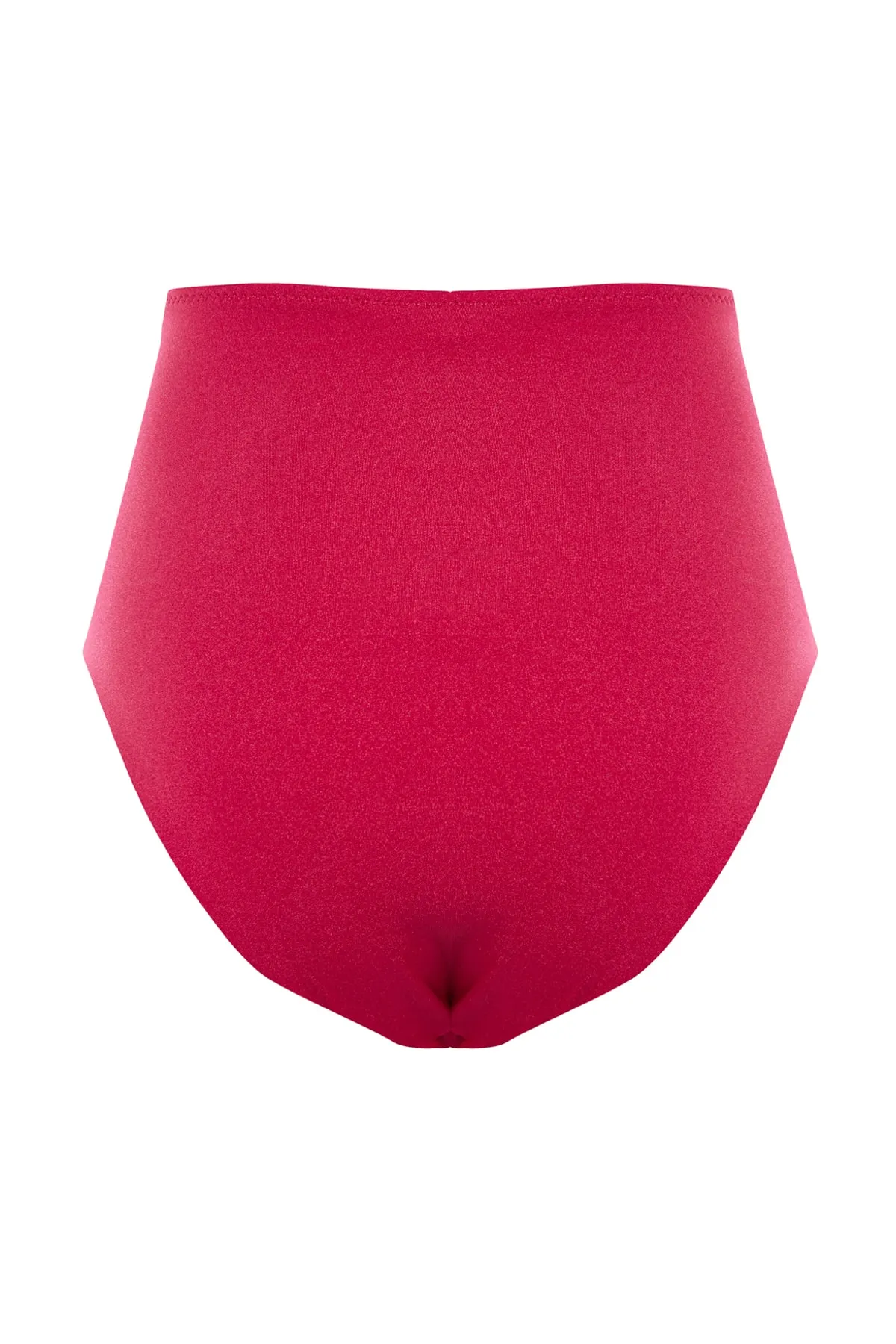 Trendyol Collection  Schmeichelhafte Bikinihose mit normalem Bein und hoher Taille in Burgunderrot TBESS20BA0018