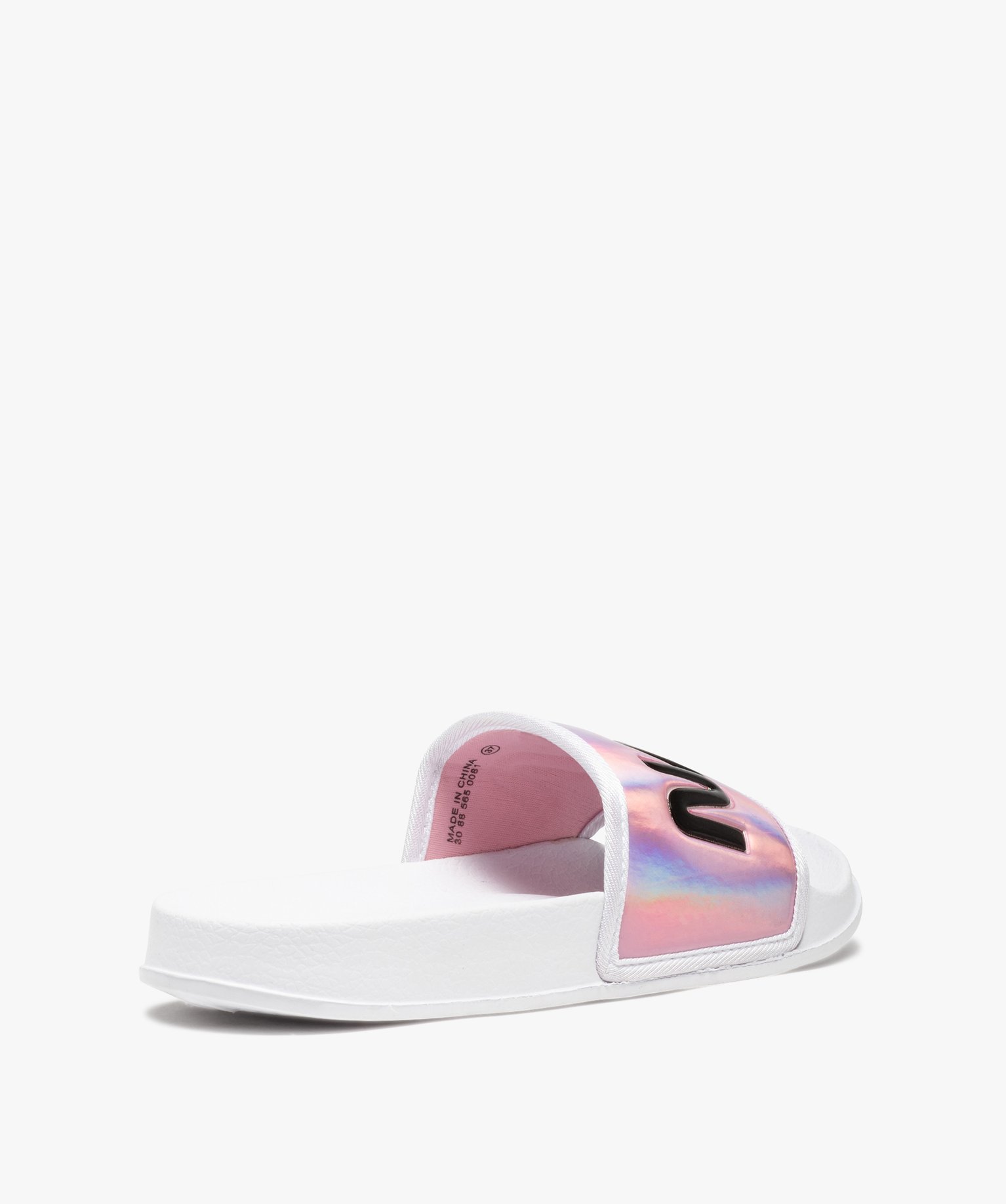 Mules de piscine femme à bandeau irisé - Nasa rose | GEMO