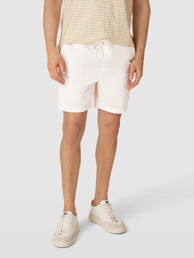 Shorts mit elastischem Bund in stein