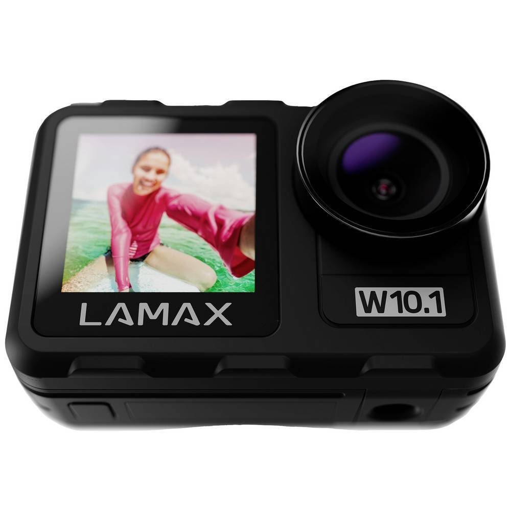 LAMAX Action Cam W10.1 Action Cam (4K, Bildstabilisierung, Dual-Display, Wasserfest, Touch-Screen)