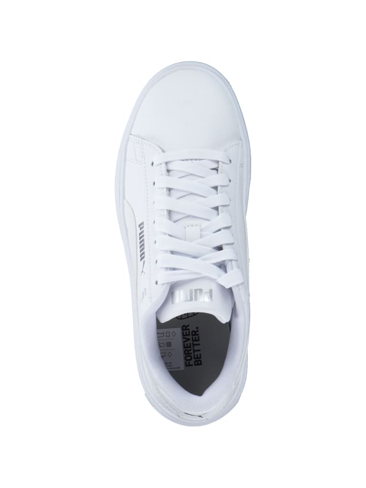 Puma Schnürschuhe in white/silver günstig kaufen