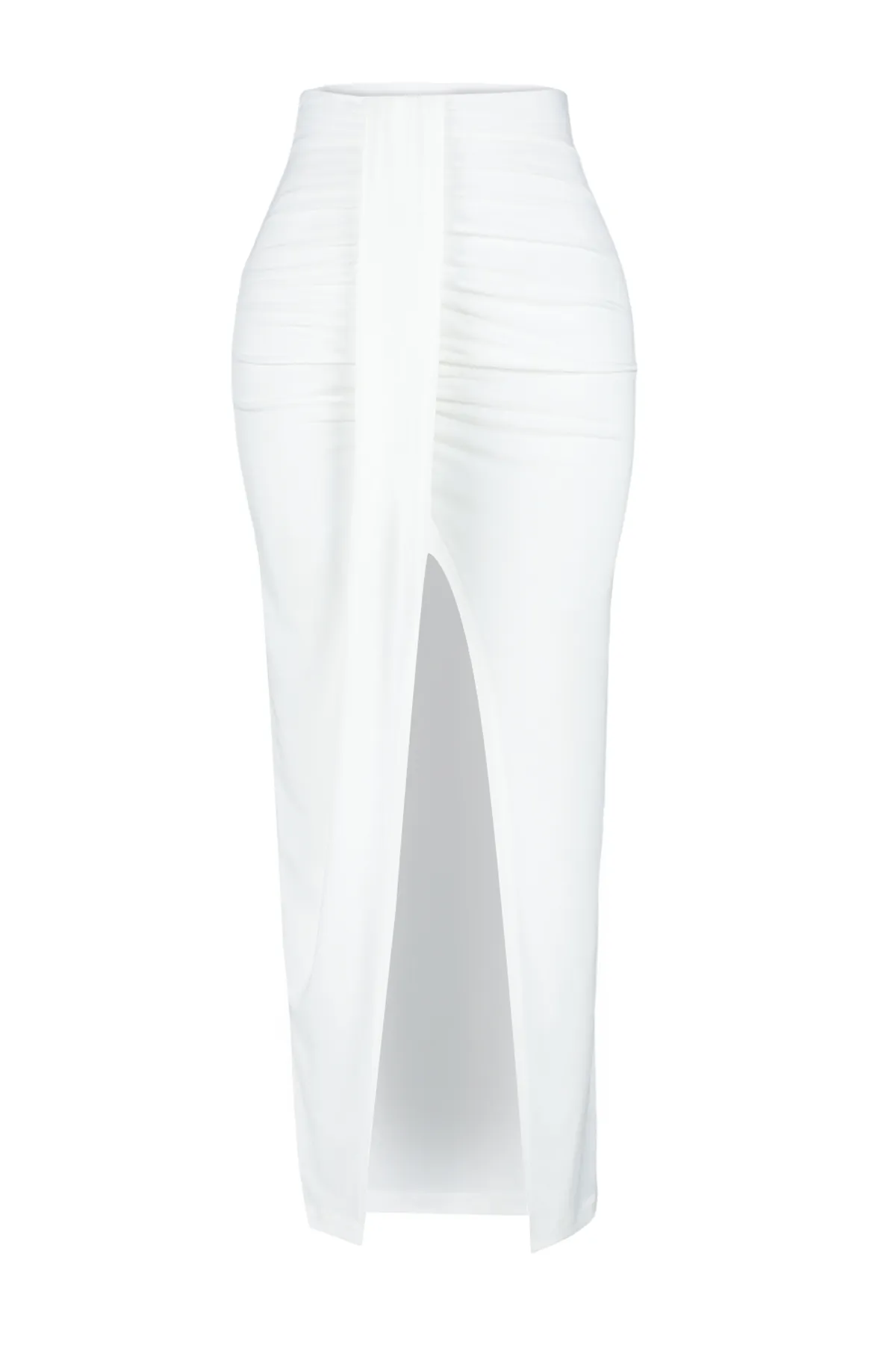 Trendyol Collection  Ecrufarbener Maxi-Webrock TBESS23ET00021