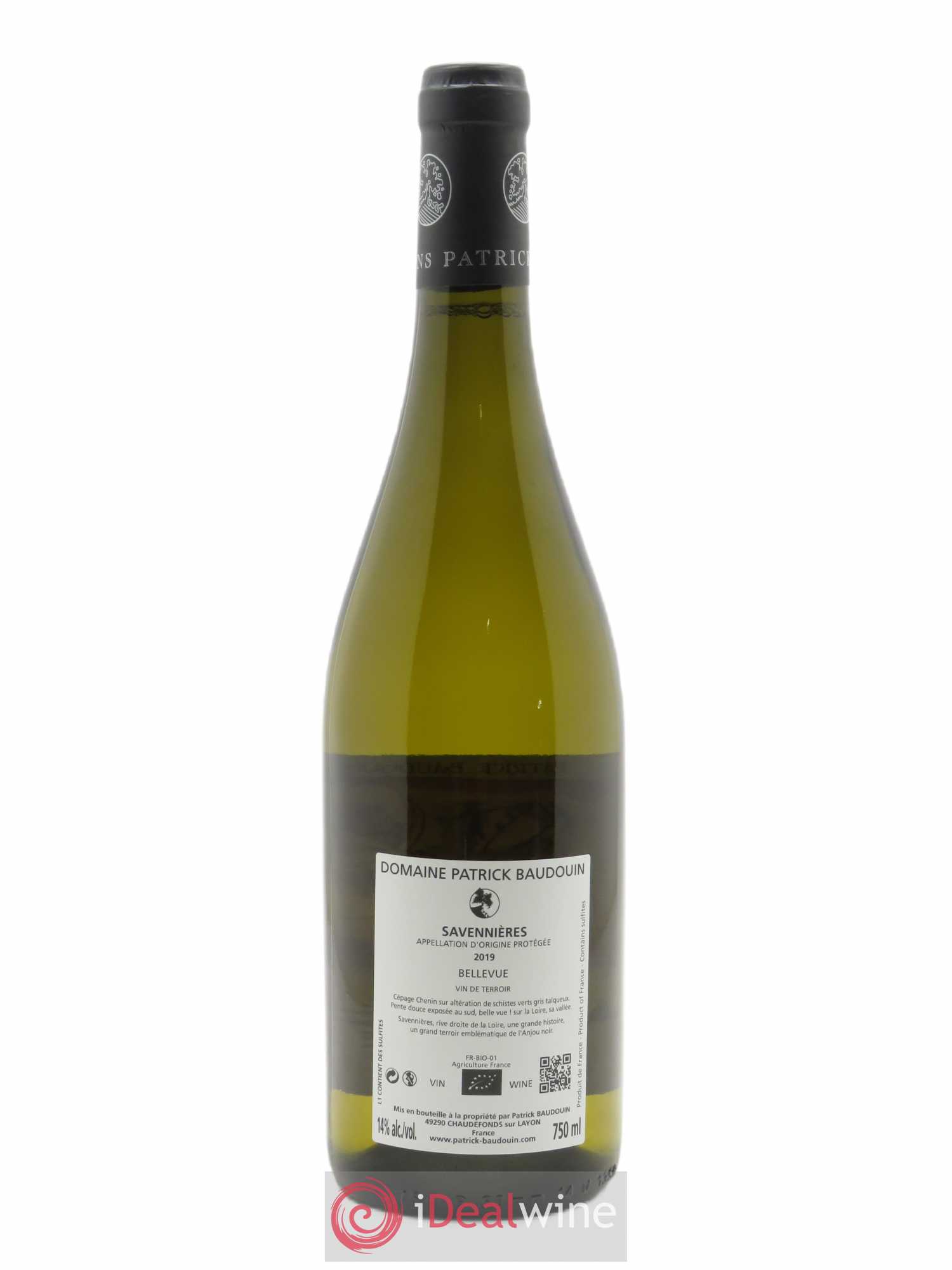 Savennières Savennières Bellevue Patrick Baudouin  2019 - Lot de 1 Bouteille