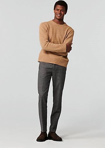 MEYER Chino-Hose Flannel Check Chino