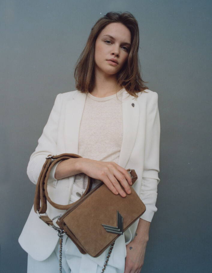 Le sac 111 Staten Island en cuir de vachette velours femme