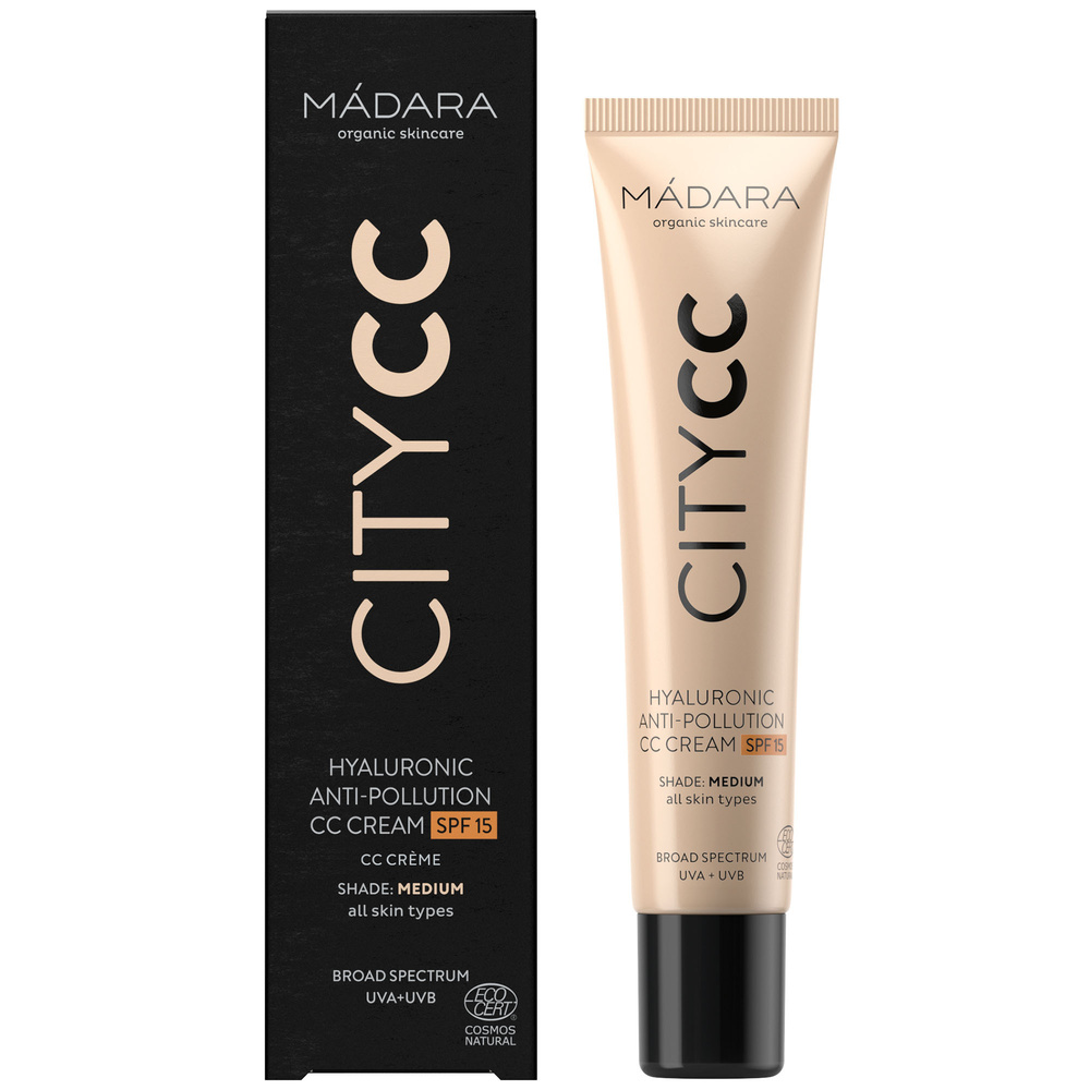 Madara Citycc Hyaluronic Anti-Pollution CC Cream Spf 15 CC Crème Anti-Pollution À L’Acide Hyaluronique Avec Spf15