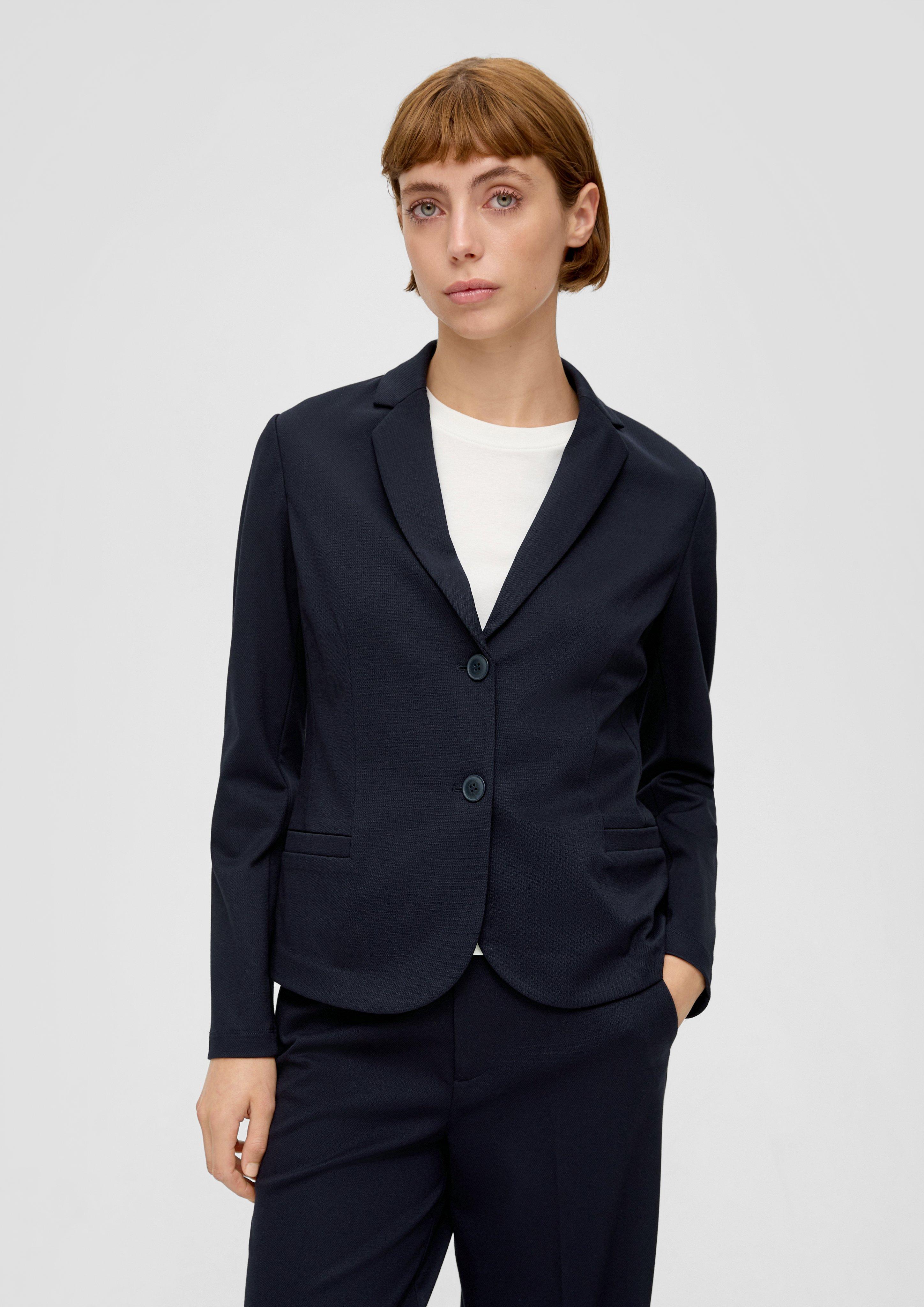 Twill-Blazer aus Interlockjersey  2133482-5959