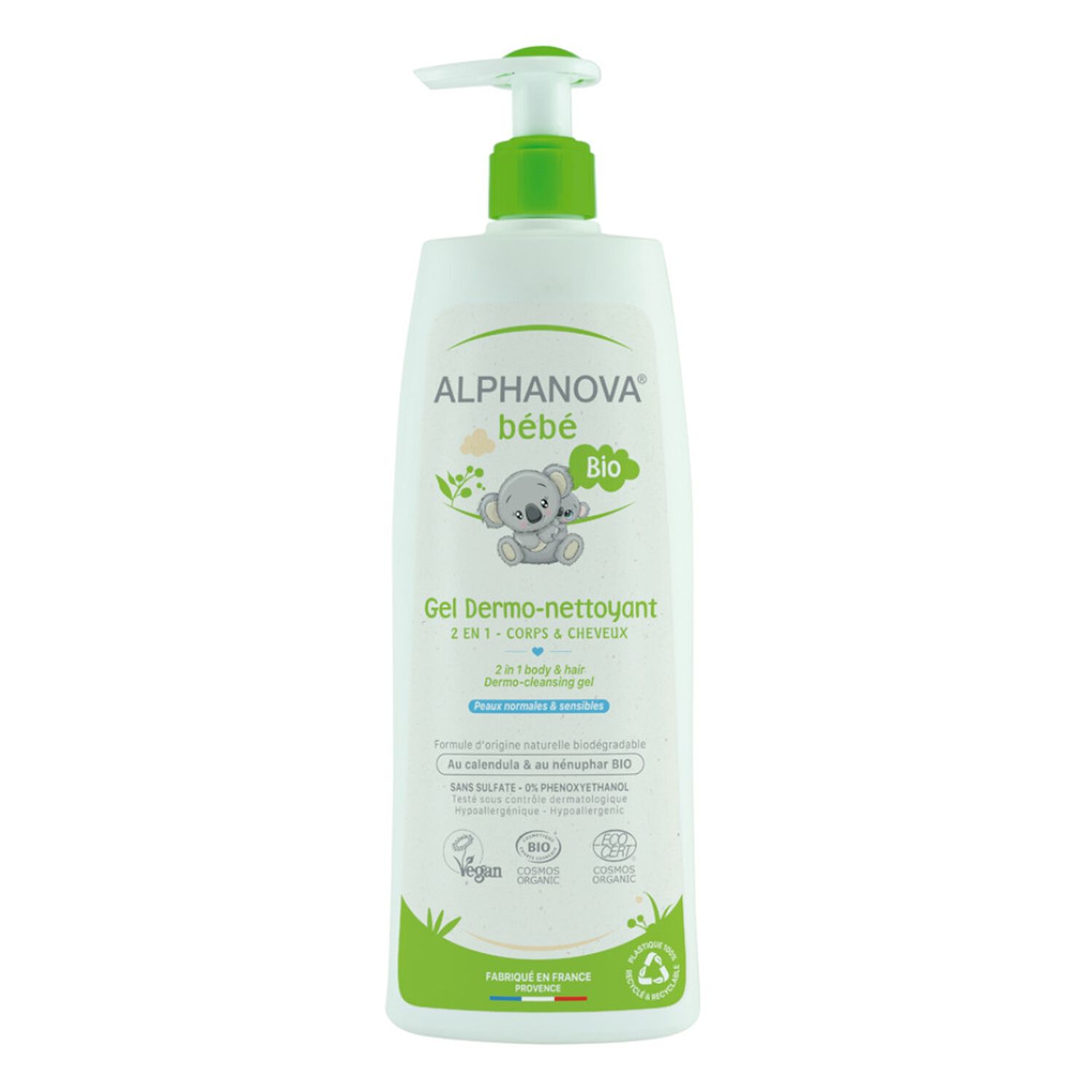 Alphanova Bébé Gel Dermo-Nettoyant Bio - Cheveux & Corps