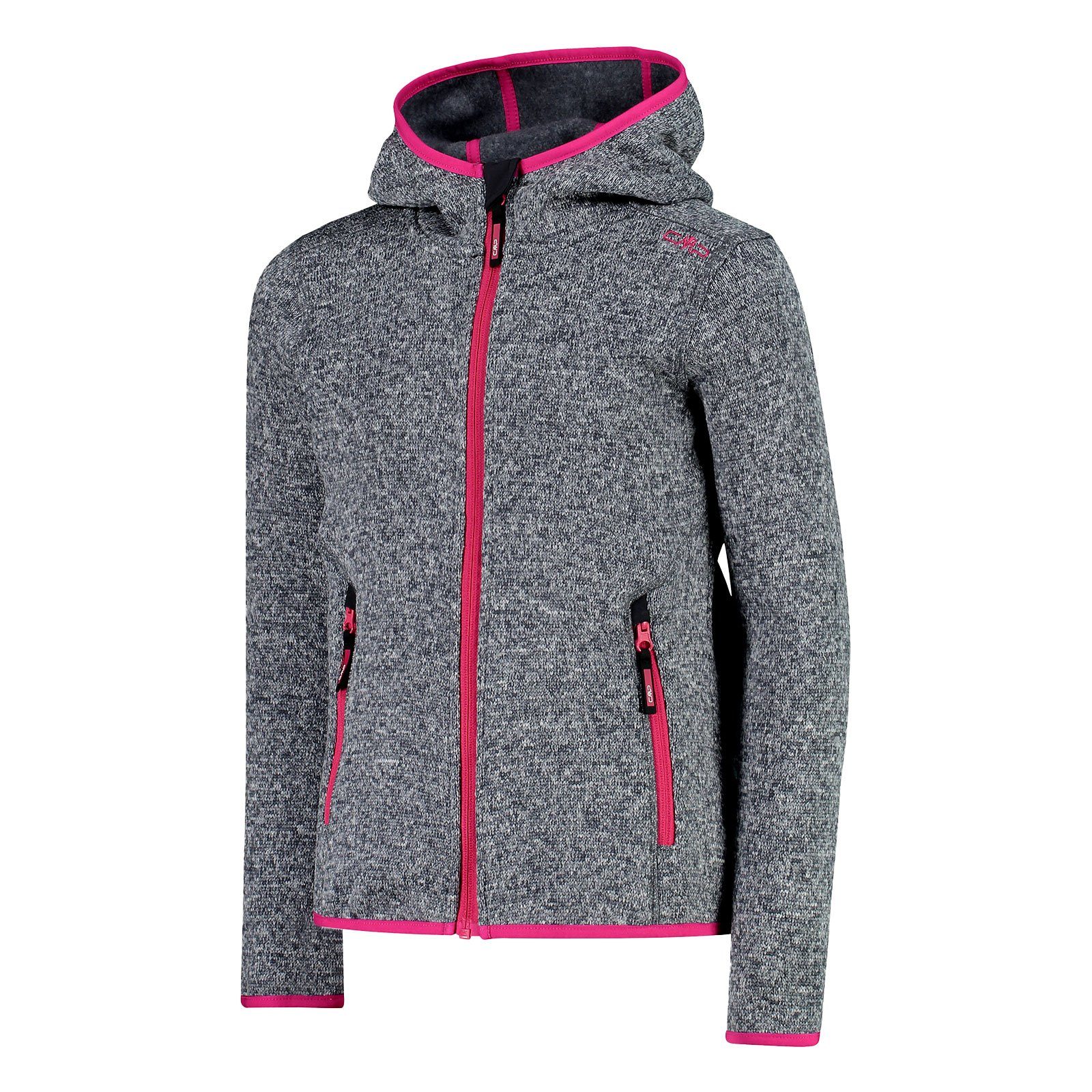 CMP Kapuzenstrickjacke Kid G Jacket Fix Hood mit Kapuze
