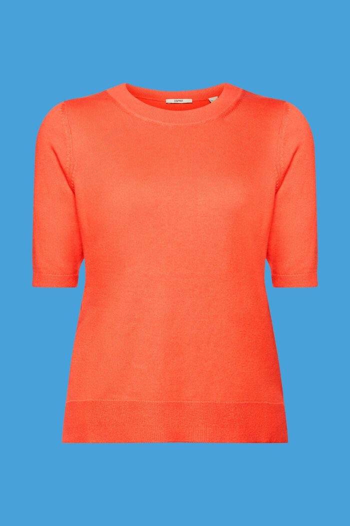 Kurzärmliger Pullover, Baumwollmix