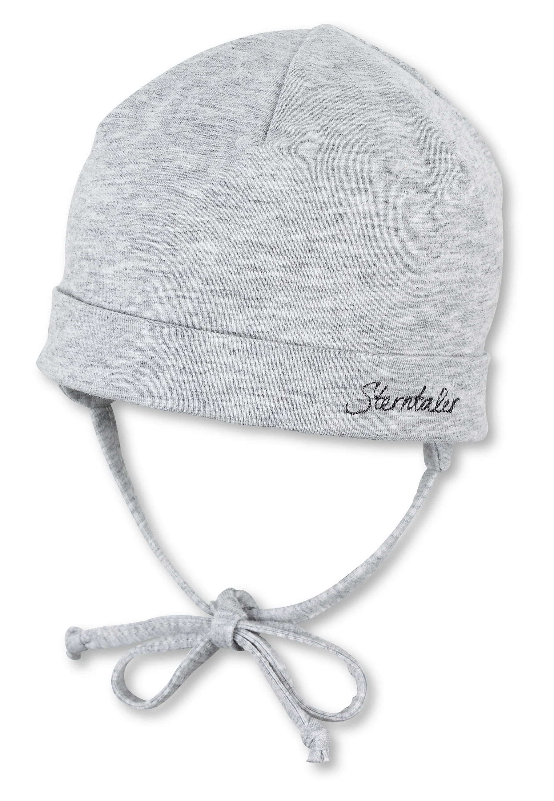 OCS Beanie aus Singlejersey Melange (Bio) Silber