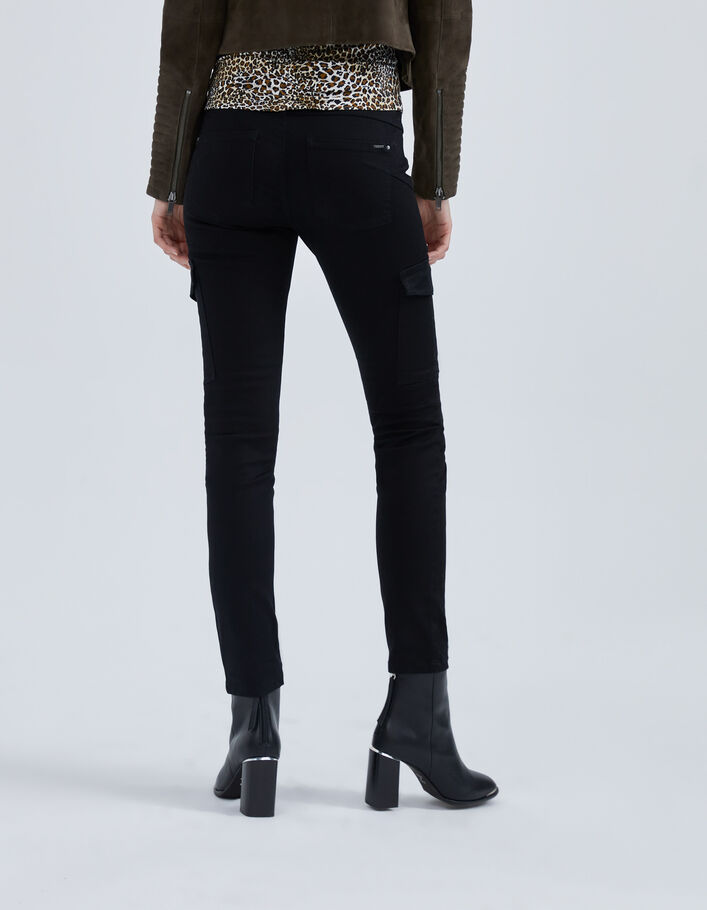 Jean slim battle noir effet sculpt up Femme