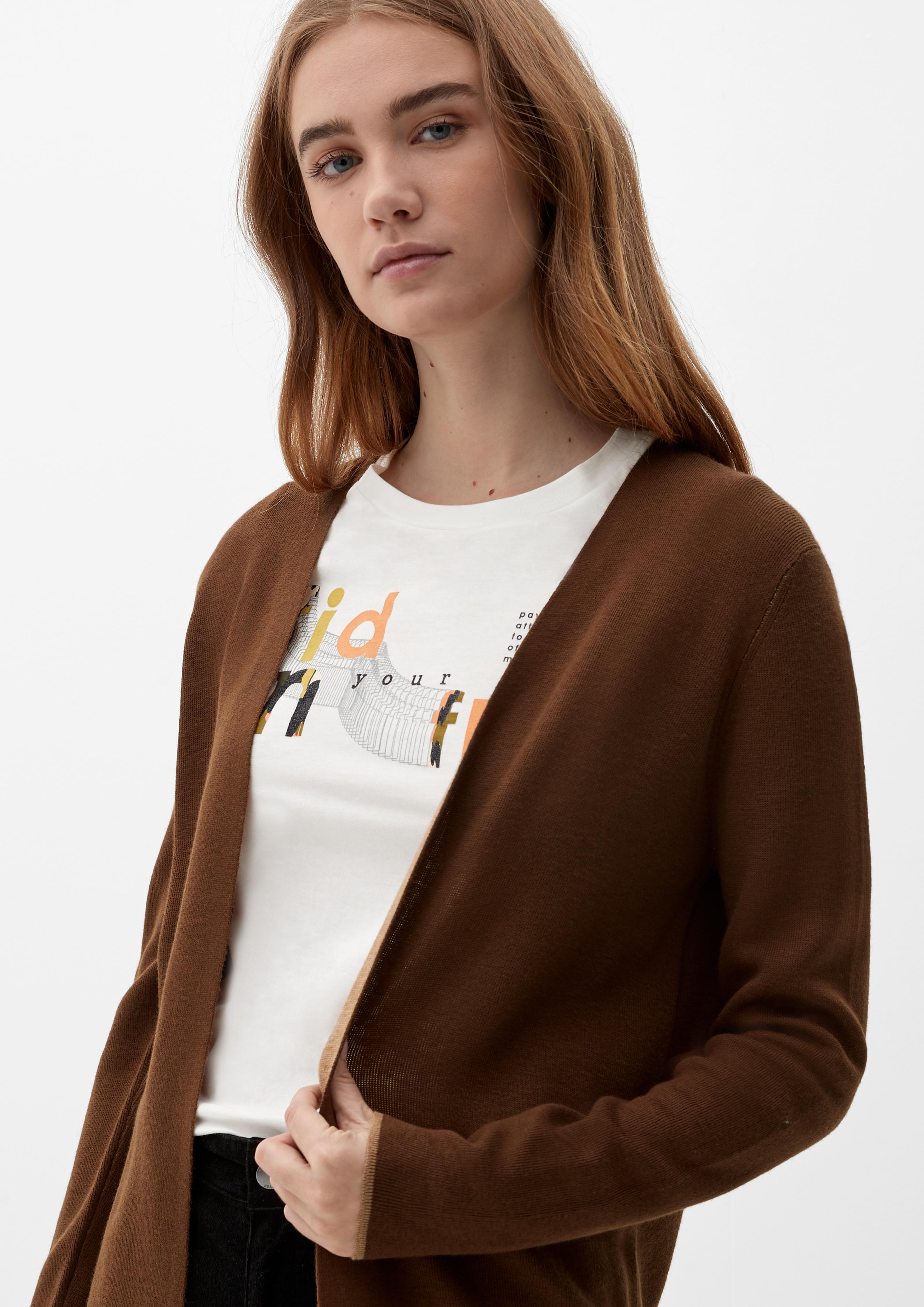Langer Double Face-Cardigan  2121682-8764