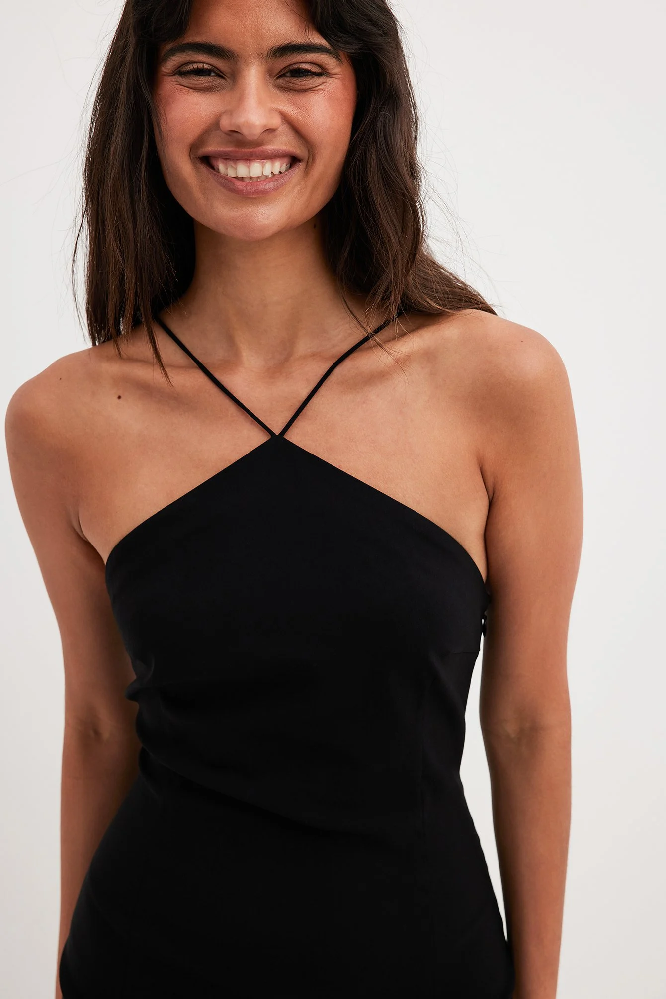 Minikleid mit Spaghetti-Trägern