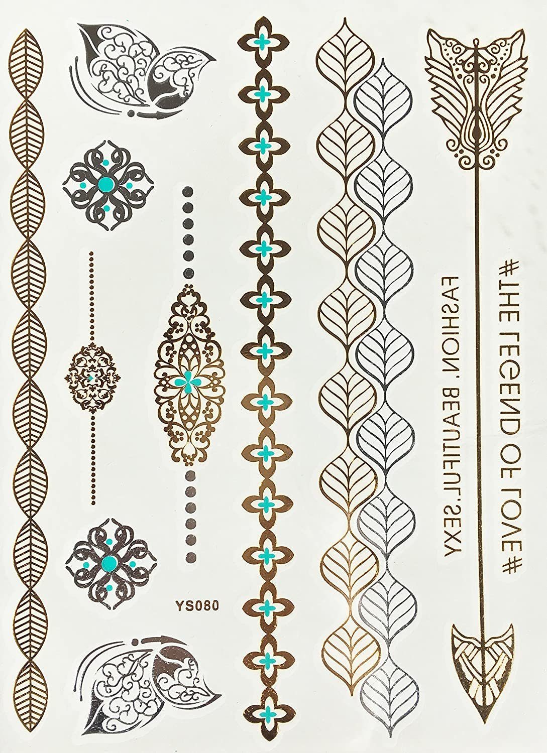 LK Trend & Style Schmuck-Tattoo Gold-Tattoo Die moderne Art von Modeschmuck