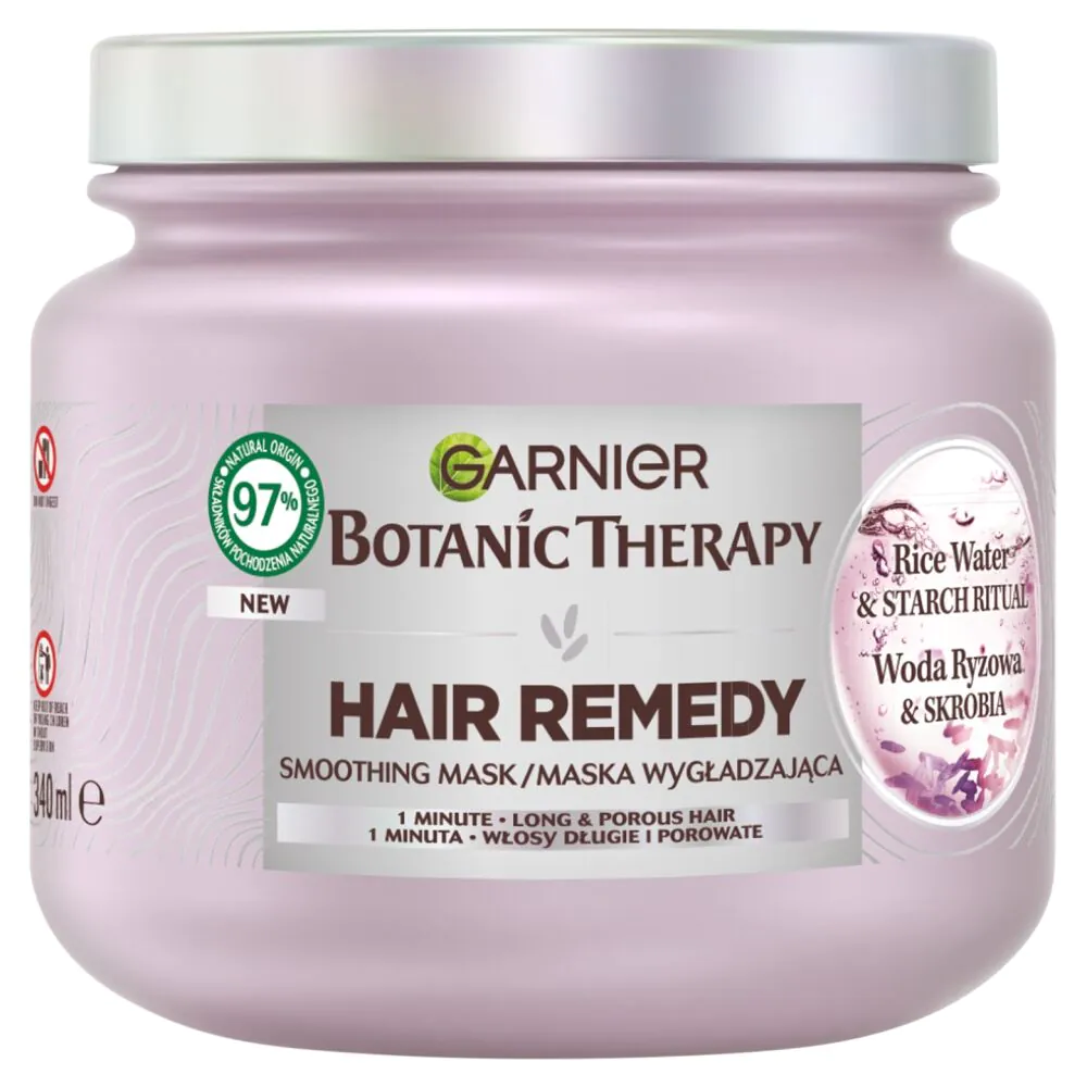 Garnier Botanical Therapy ryžių vandens ir krakmolo plaukų kaukė, 340 ml