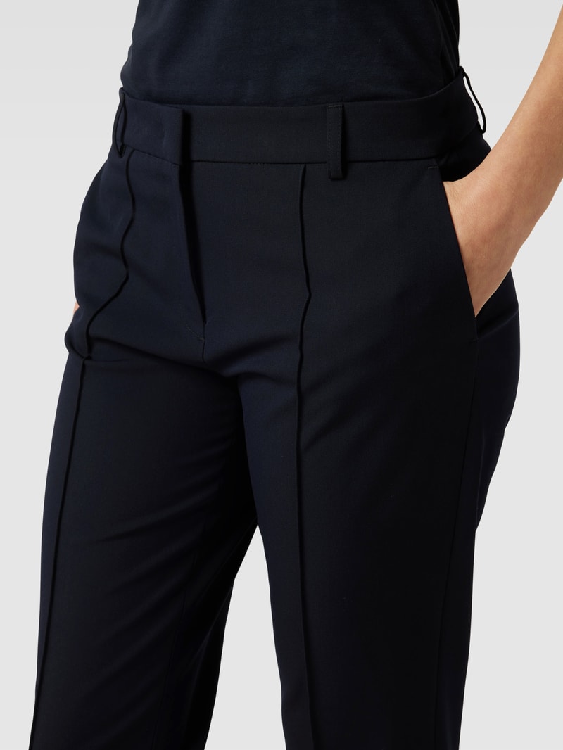 Hose mit Paspelierungen in marineblau