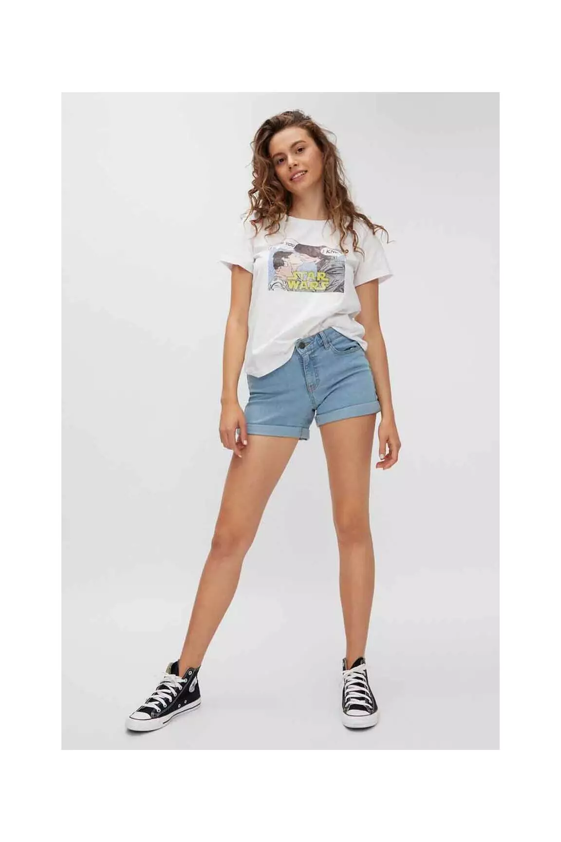 Noisy May Tshirts Femme couleur blanc