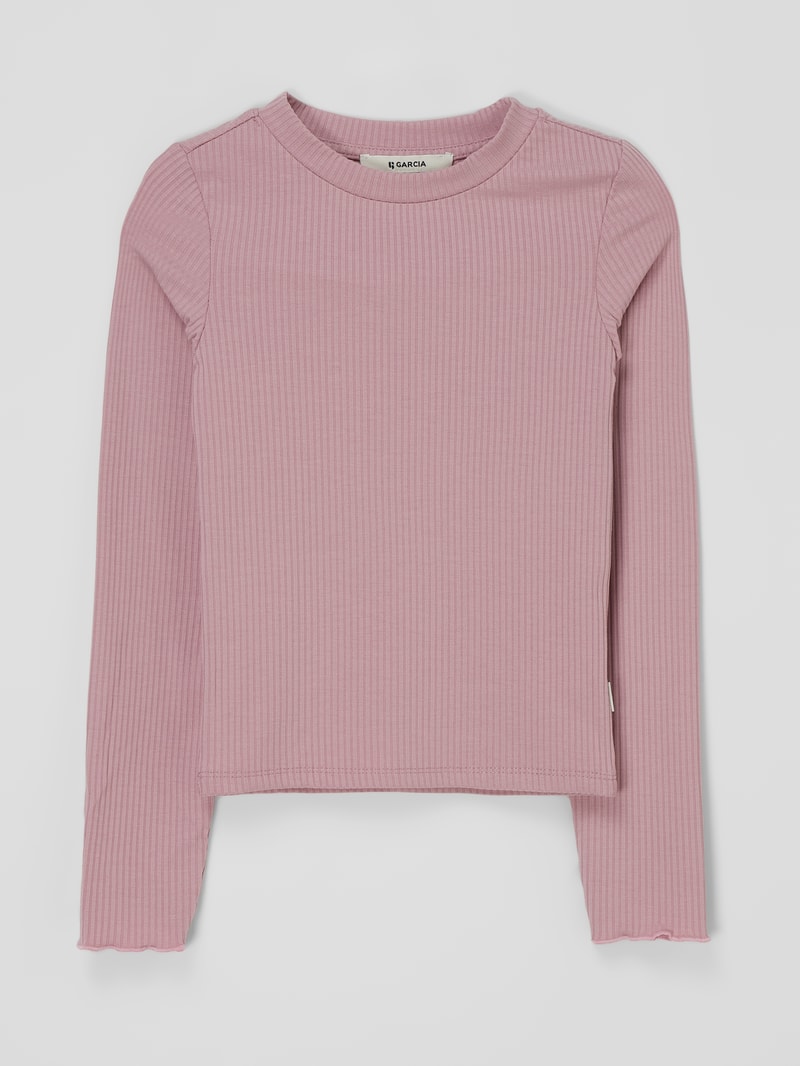 Longsleeve mit Viskose-Anteil in flieder