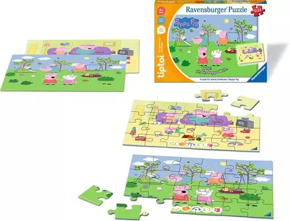 Kinderpuzzle ab 4 Jahren - tiptoi® Puzzle für kleine Entdecker: Peppa Pig - 24 Teile