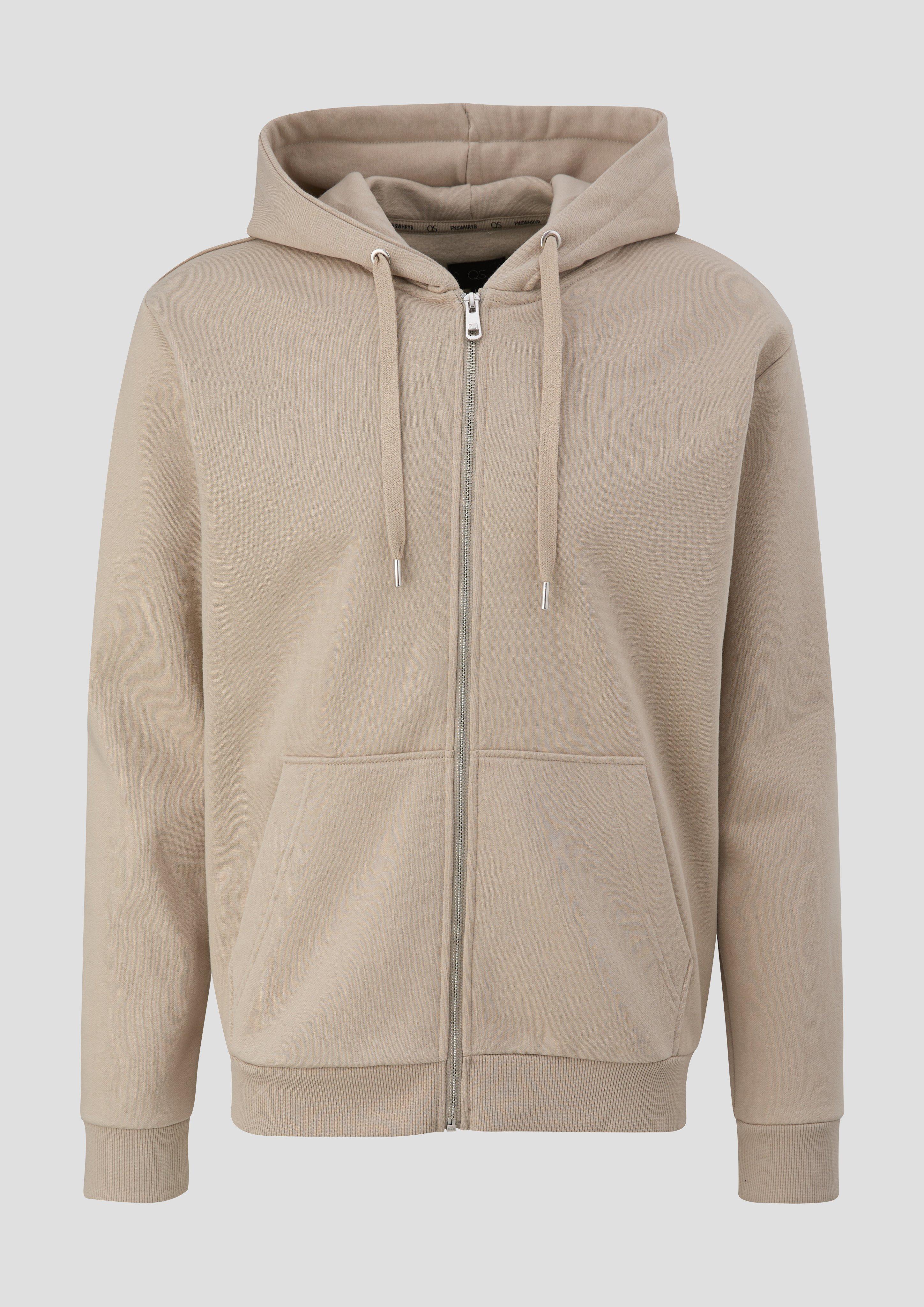 Sweatjacke mit Rippsaum  2141661-8161