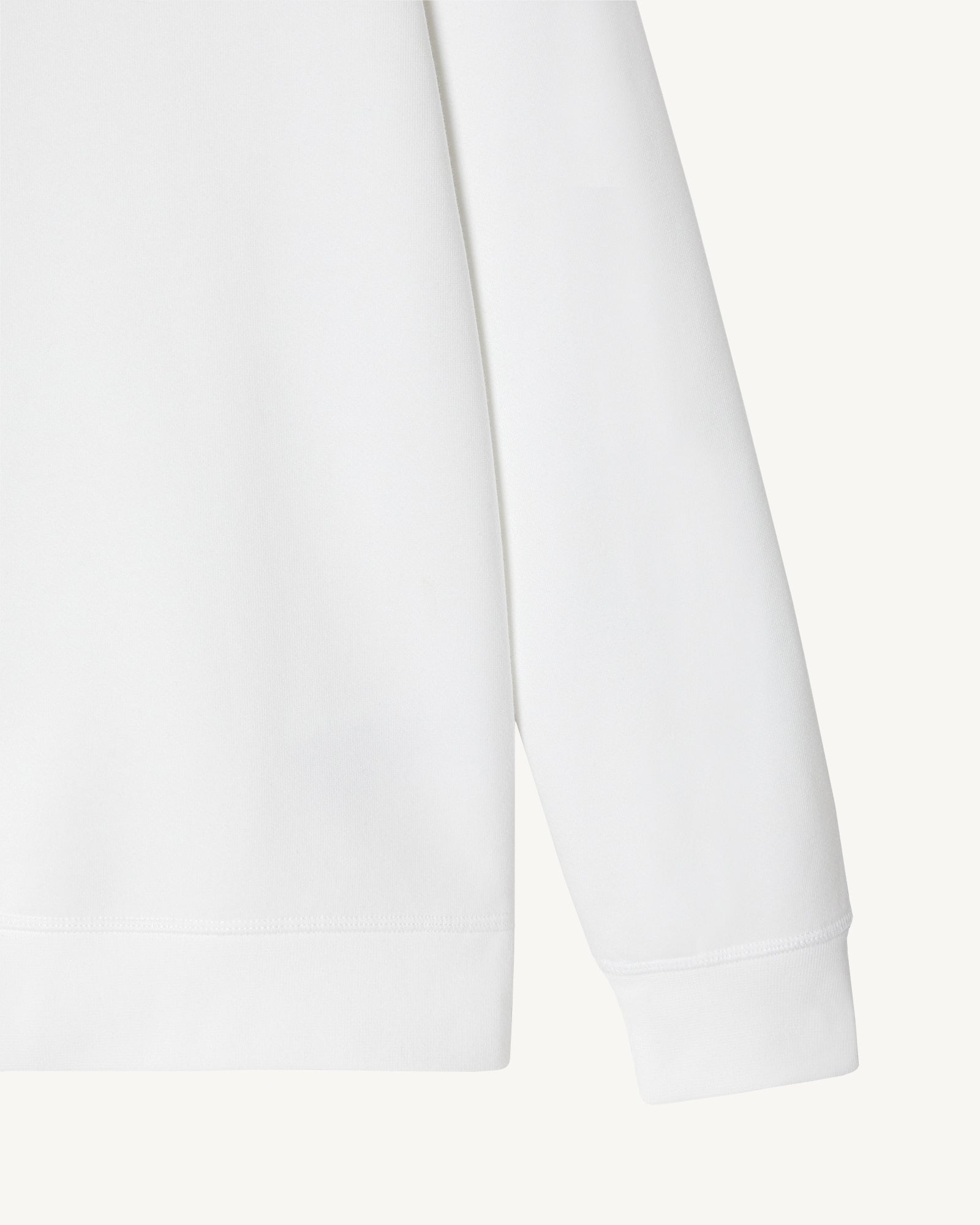 Sweat en coton biologique Blanc Elvas