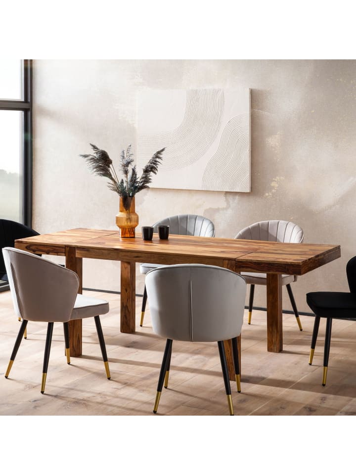 KADIMA DESIGN Esszimmertisch 120 - 200 cm Massivholz Zeitlos, Küchentisch günstig kaufen onesize