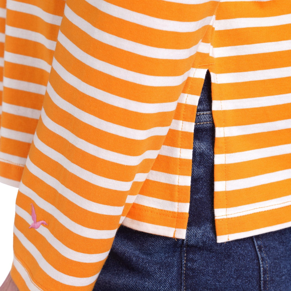 Damen Langarmshirt im Ringel-Look