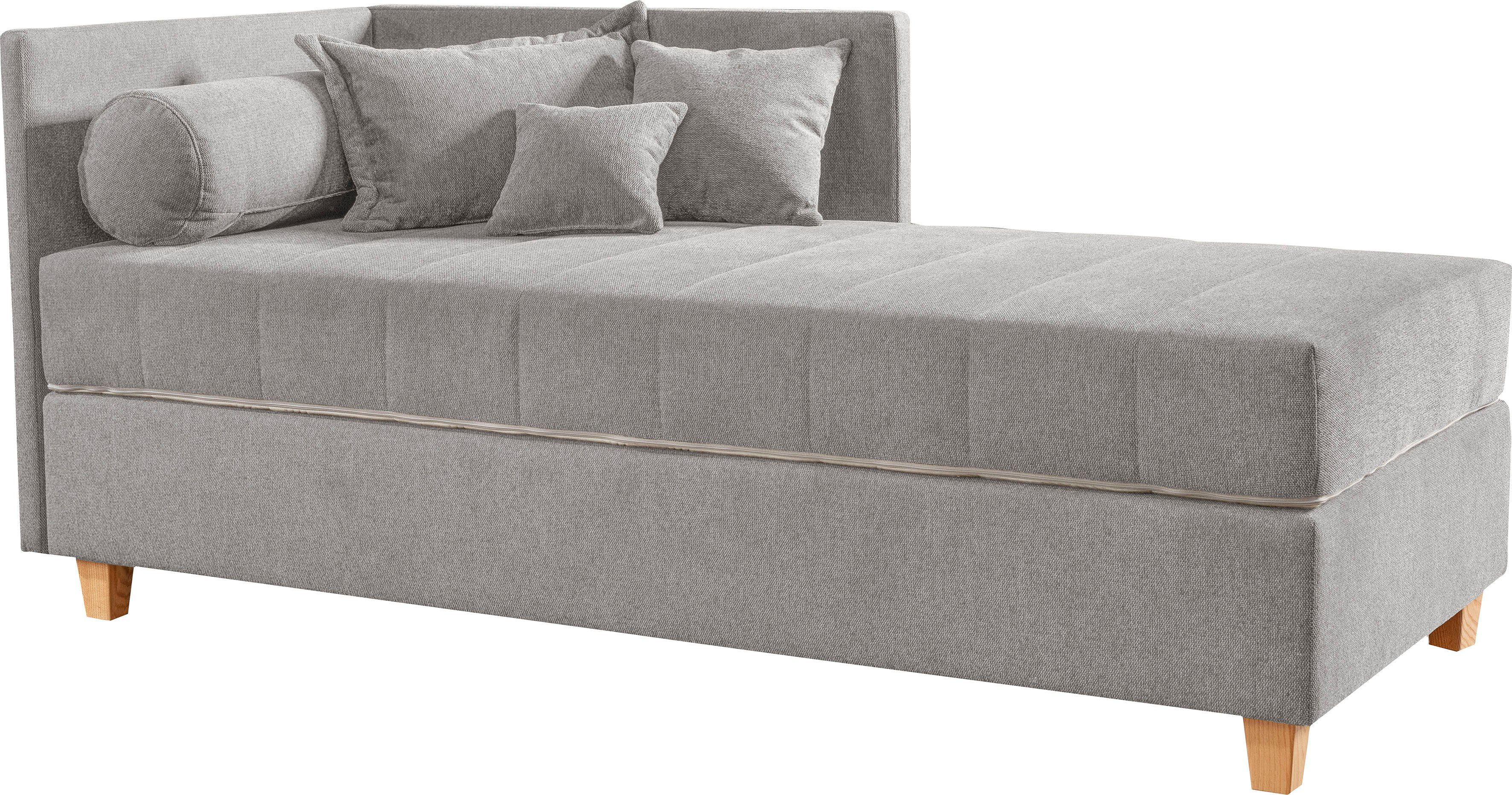 ADA trendline Schlafsofa Kona, 7-Zonen Taschenfederkernmatratze, Zierkissen-Set und Schlummerrollen