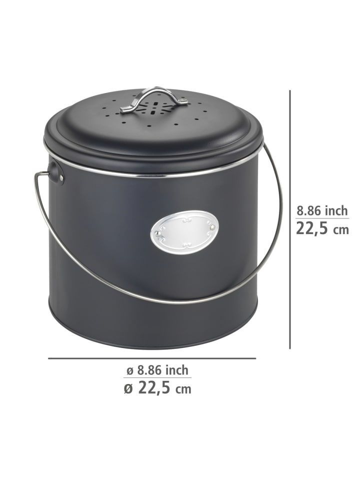 Wenko Komposteimer Mod. Nero 6 L, Komposteimer Nero 6 L in Schwarz günstig kaufen onesize
