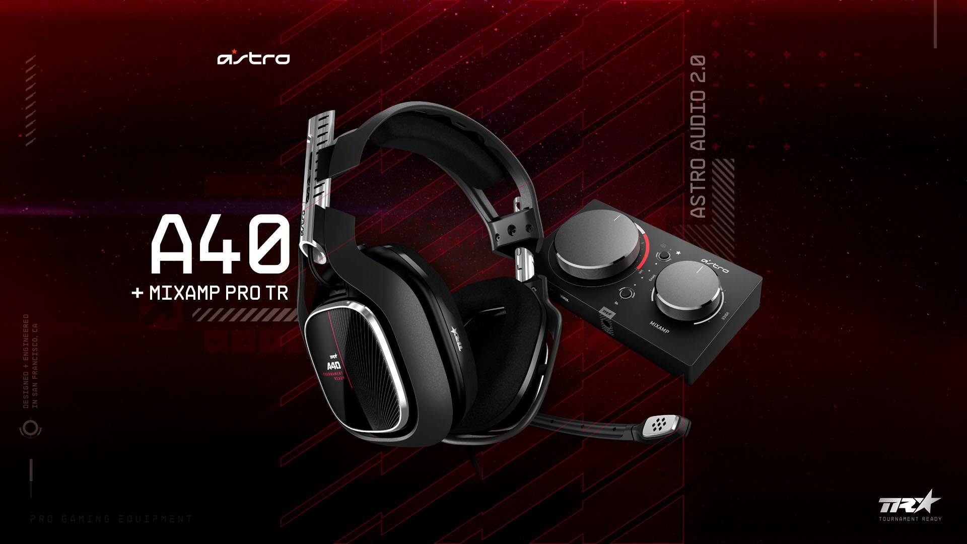 ASTRO A40 TR Headset + MixAmp Pro TR -NEU- (XBox One, PC, MAC) Gaming-Headset (Rauschunterdrückung)