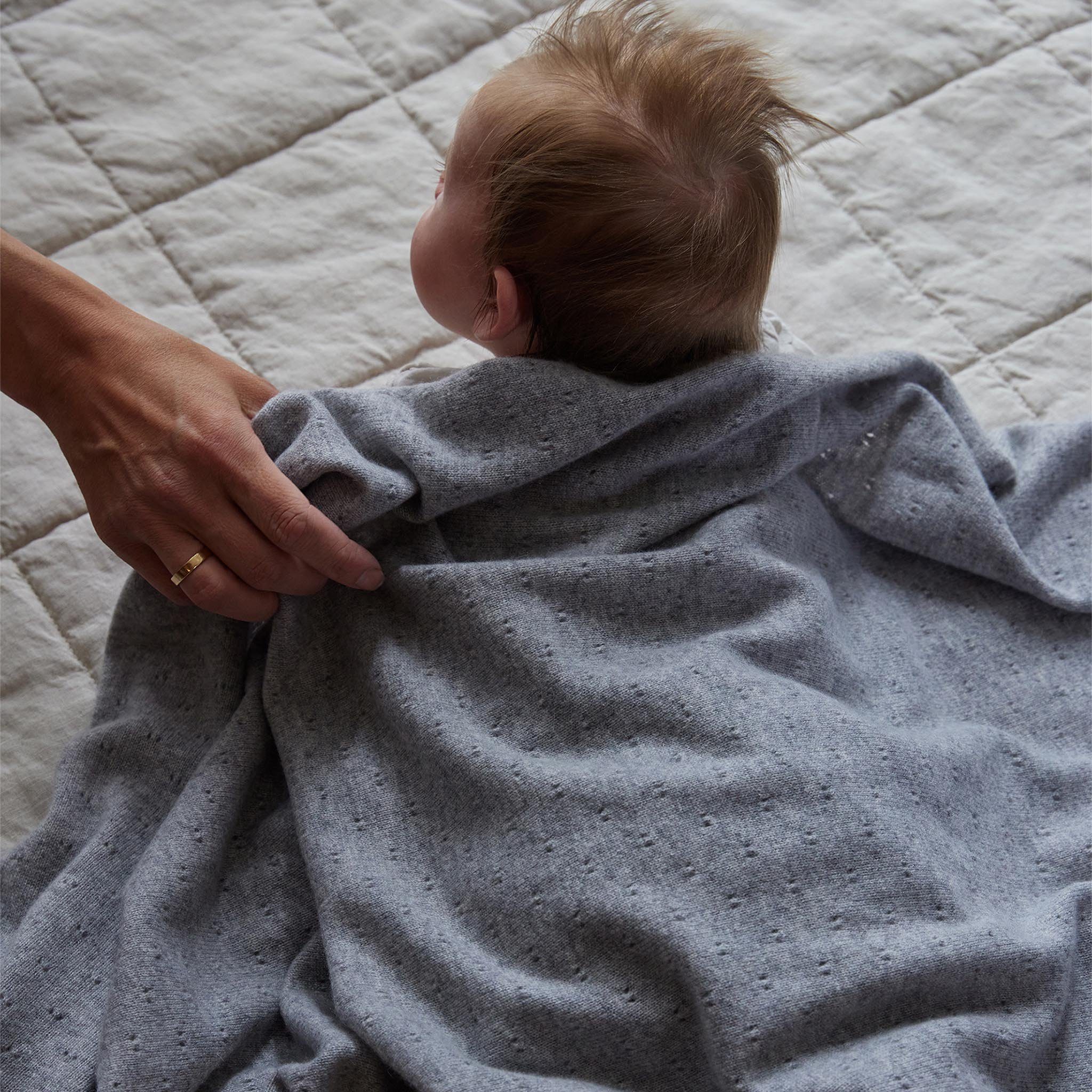Babydecke Yalu - 100% Kaschmirwolle, Urbanara, Extraweiche Kinderkaschmirdecke - 100% Kaschmir
