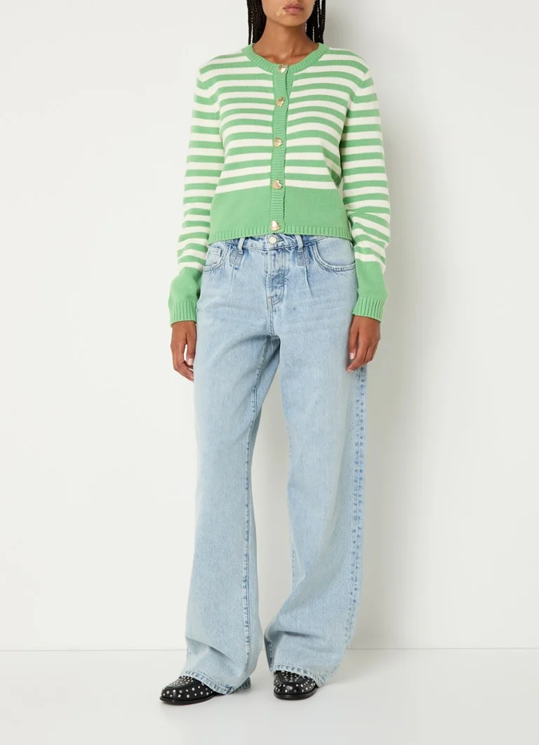 Gilet a righe in maglia grossa di Fabienne Chapot Stine