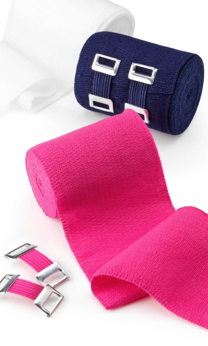 Dauerelastische Bandage, 6 cm x 5 m (gedehnt), 1 Rolle, 5 m