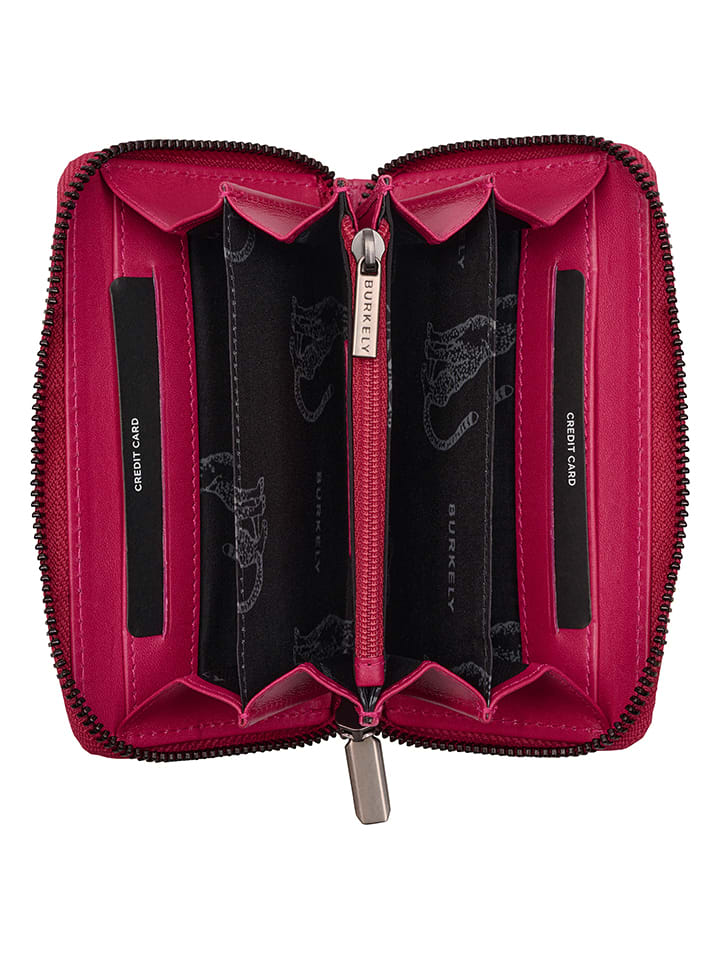 Burkely Leder-Geldbörse in Pink - (B)14 x (H)8,5 x (T)2,5 cm günstig kaufen onesize