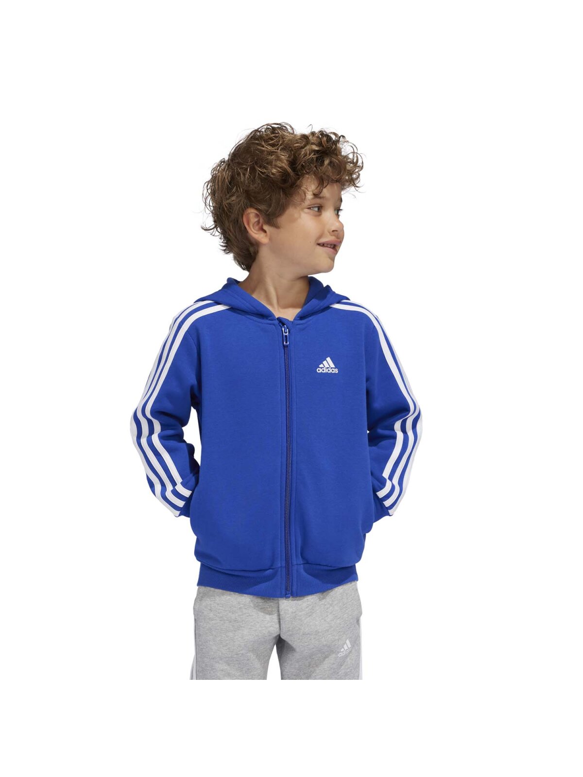 Adidas Essentials Kapuzenjacke Kinder blau