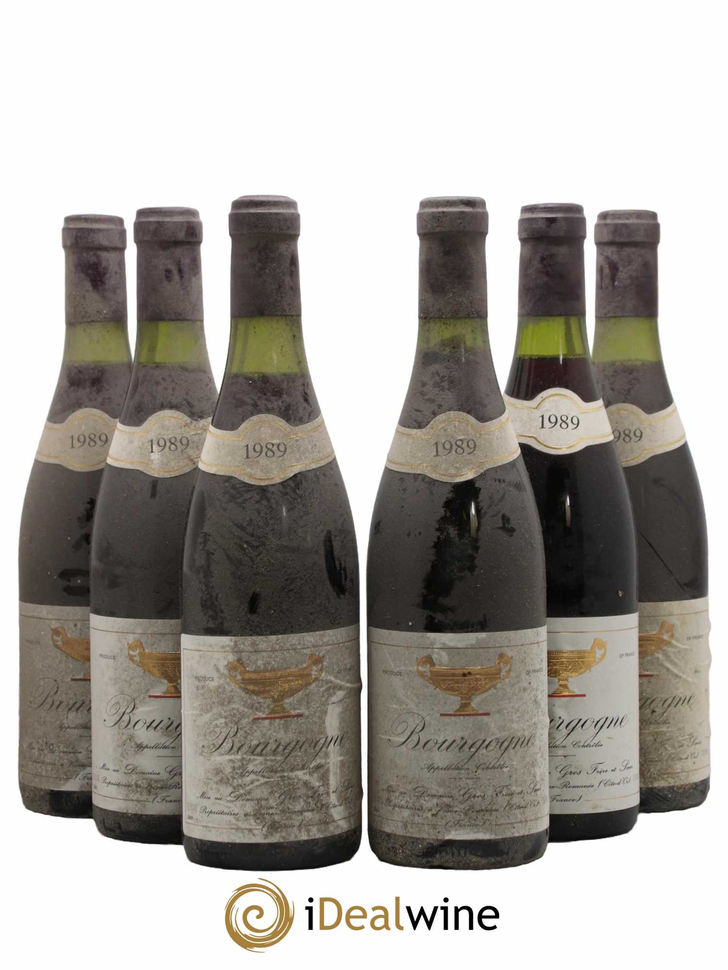 Bourgogne Gros Frère & Soeur  1989 - Lot de 6 Bouteilles